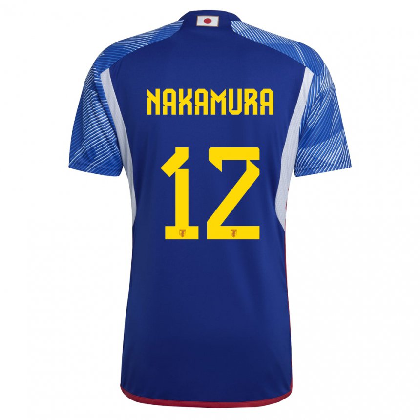 Niño Camiseta Japón Keisuke Nakamura #12 Azul Real 1ª Equipación 22-24 La Camisa Chile