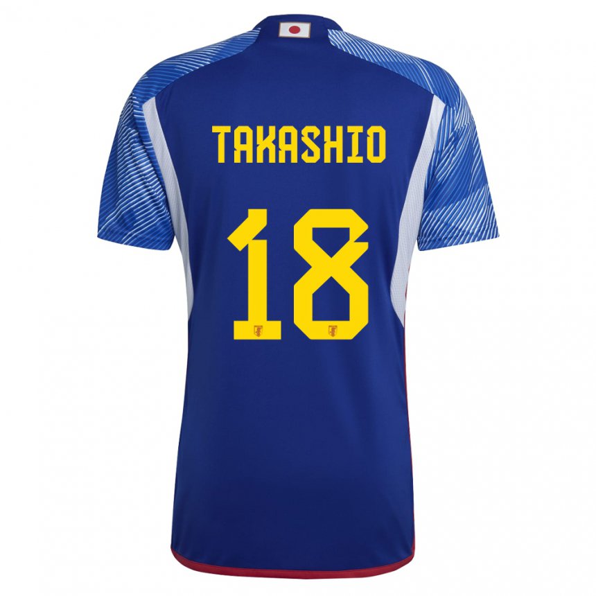 Niño Camiseta Japón Hayase Takashio #18 Azul Real 1ª Equipación 22-24 La Camisa Chile