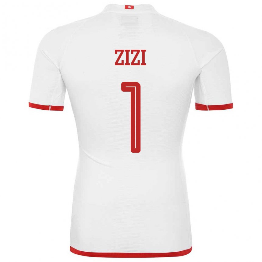 Niño Camiseta Túnez Nesrine Zizi #1 Blanco 2ª Equipación 22-24 La Camisa Chile