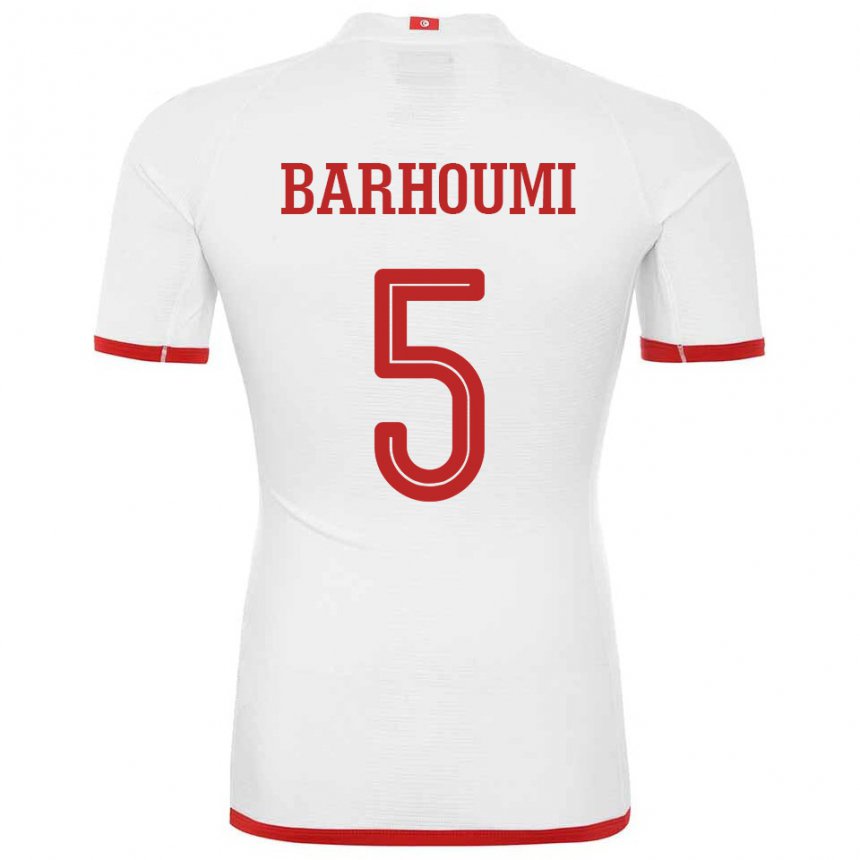 Niño Camiseta Túnez Jasmina Barhoumi #5 Blanco 2ª Equipación 22-24 La Camisa Chile