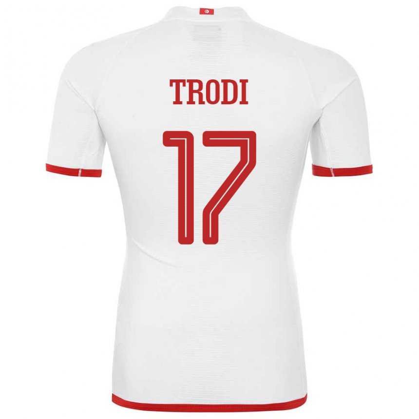 Niño Camiseta Túnez Imen Trodi #17 Blanco 2ª Equipación 22-24 La Camisa Chile