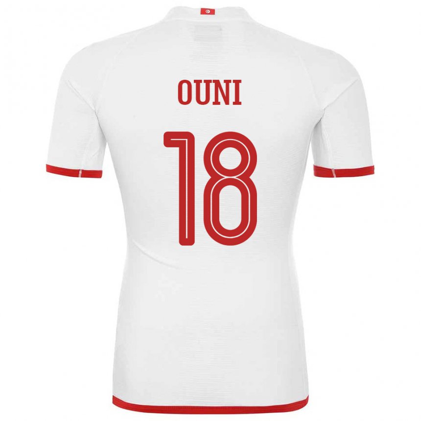 Niño Camiseta Túnez Samia Ouni #18 Blanco 2ª Equipación 22-24 La Camisa Chile