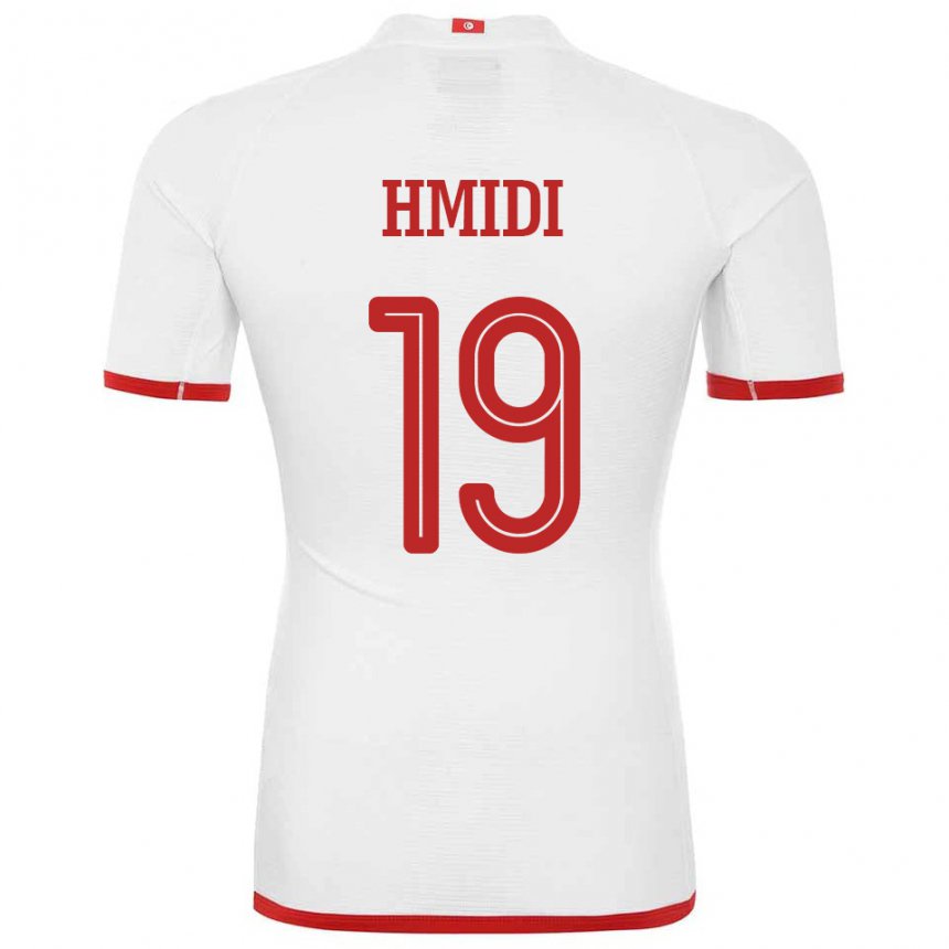 Niño Camiseta Túnez Baraket Hmidi #19 Blanco 2ª Equipación 22-24 La Camisa Chile