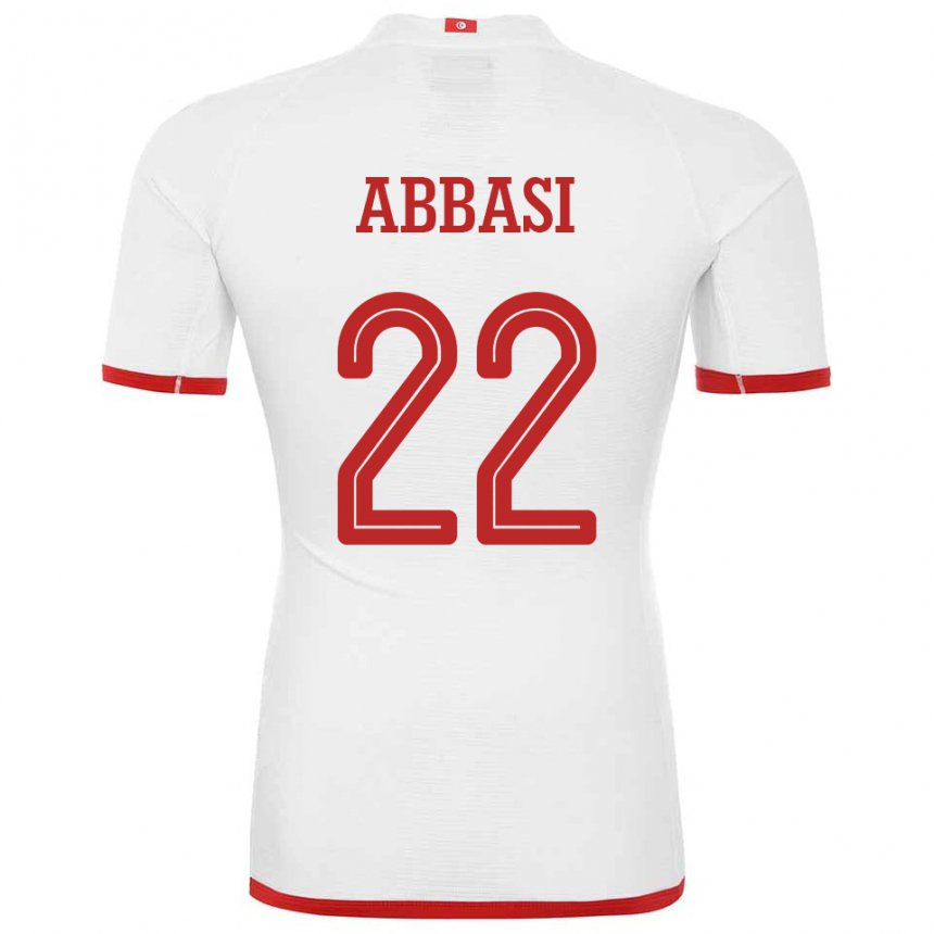 Niño Camiseta Túnez Bechir Abbasi #22 Blanco 2ª Equipación 22-24 La Camisa Chile