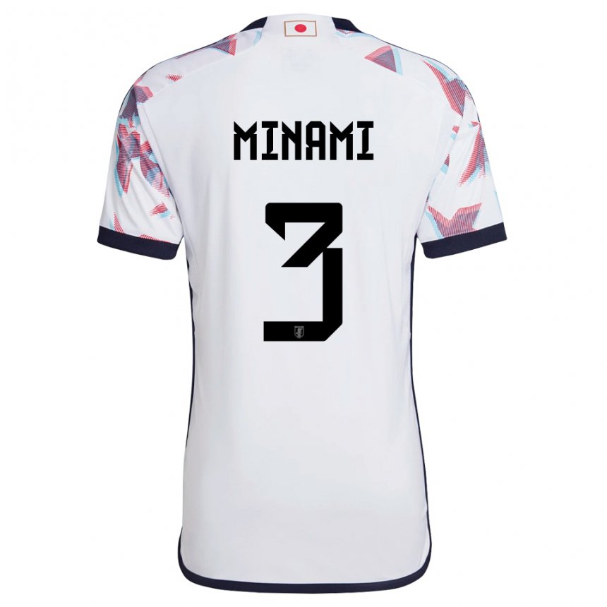 Niño Camiseta Japón Moeka Minami #3 Blanco 2ª Equipación 22-24 La Camisa Chile