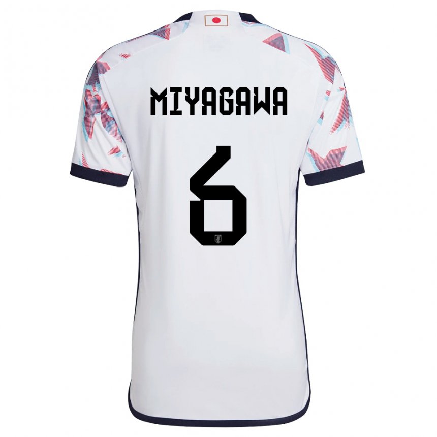 Niño Camiseta Japón Asato Miyagawa #6 Blanco 2ª Equipación 22-24 La Camisa Chile