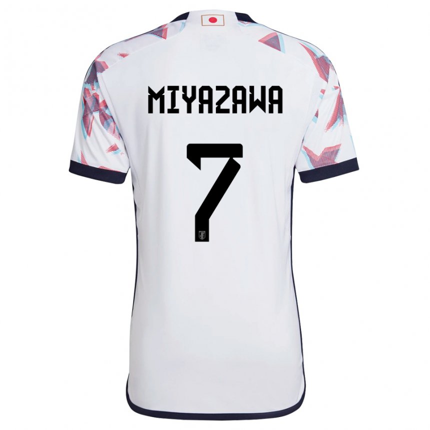 Niño Camiseta Japón Hinata Miyazawa #7 Blanco 2ª Equipación 22-24 La Camisa Chile