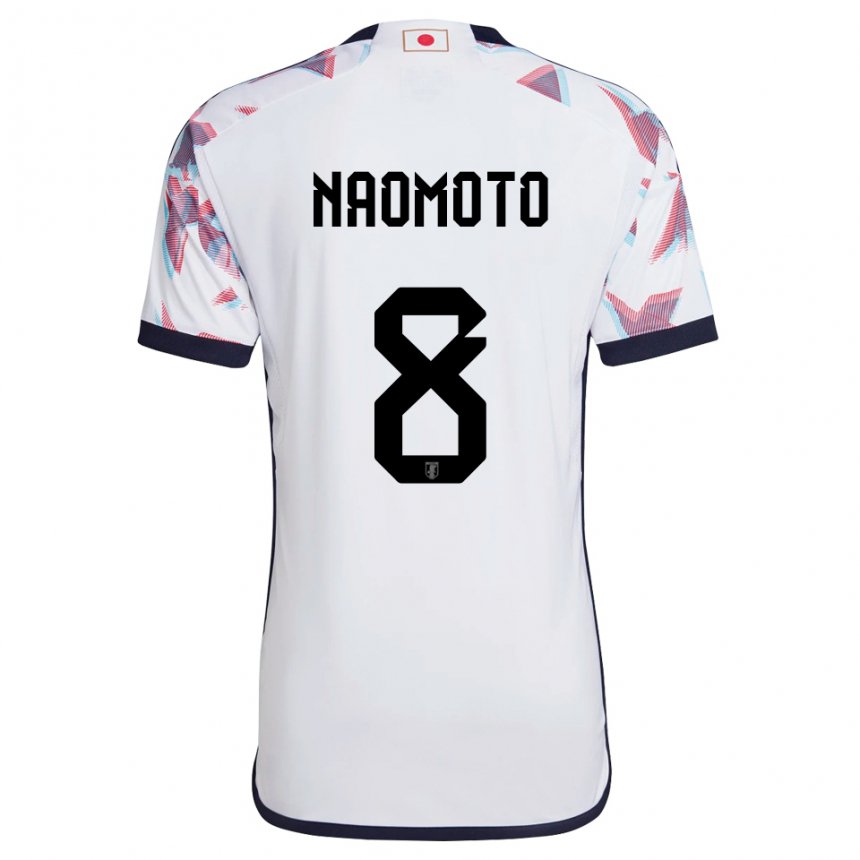 Niño Camiseta Japón Hikaru Naomoto #8 Blanco 2ª Equipación 22-24 La Camisa Chile