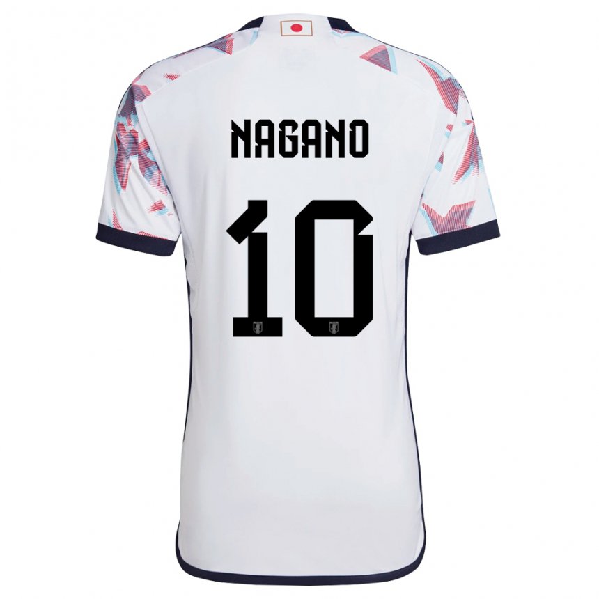 Niño Camiseta Japón Fuka Nagano #10 Blanco 2ª Equipación 22-24 La Camisa Chile