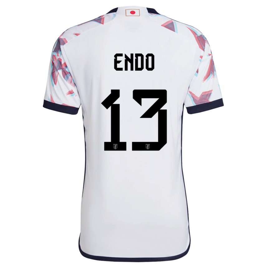 Niño Camiseta Japón Jun Endo #13 Blanco 2ª Equipación 22-24 La Camisa Chile