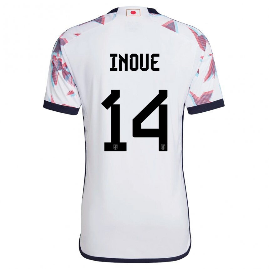 Niño Camiseta Japón Ayaka Inoue #14 Blanco 2ª Equipación 22-24 La Camisa Chile