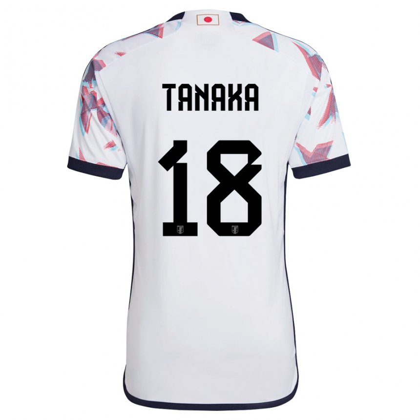 Niño Camiseta Japón Momoko Tanaka #18 Blanco 2ª Equipación 22-24 La Camisa Chile