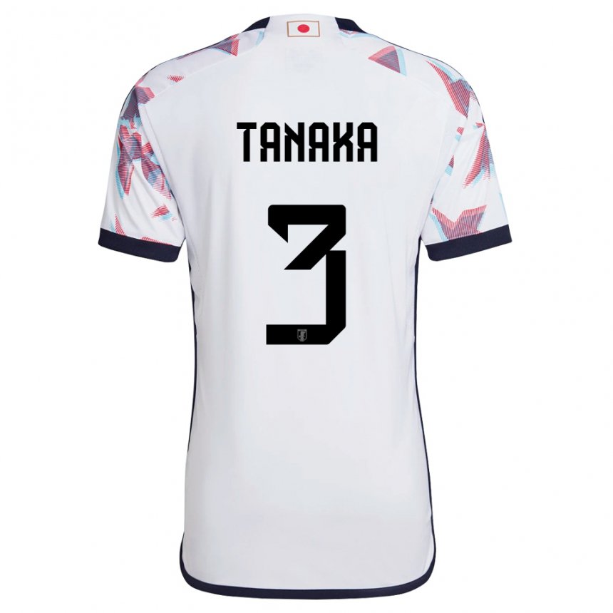 Niño Camiseta Japón Hayato Tanaka #3 Blanco 2ª Equipación 22-24 La Camisa Chile