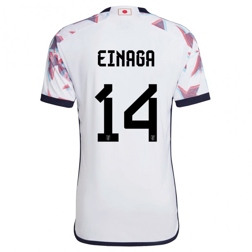 Niño Camiseta Japón Takatora Einaga #14 Blanco 2ª Equipación 22-24 La Camisa Chile