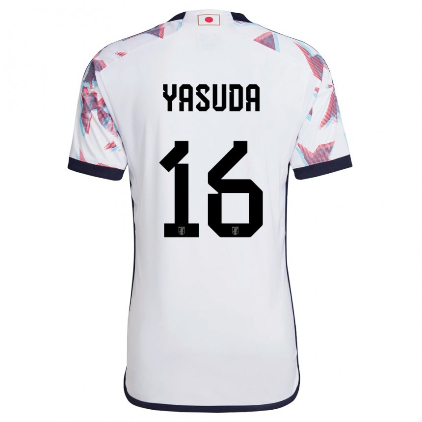 Niño Camiseta Japón Kenshin Yasuda #16 Blanco 2ª Equipación 22-24 La Camisa Chile