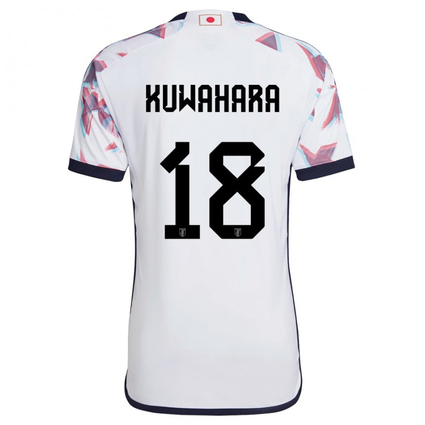 Niño Camiseta Japón Rikuto Kuwahara #18 Blanco 2ª Equipación 22-24 La Camisa Chile