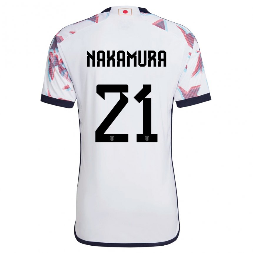 Niño Camiseta Japón Jiro Nakamura #21 Blanco 2ª Equipación 22-24 La Camisa Chile