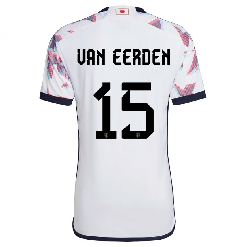 Niño Camiseta Japón Shawn Van Eerden #15 Blanco 2ª Equipación 22-24 La Camisa Chile