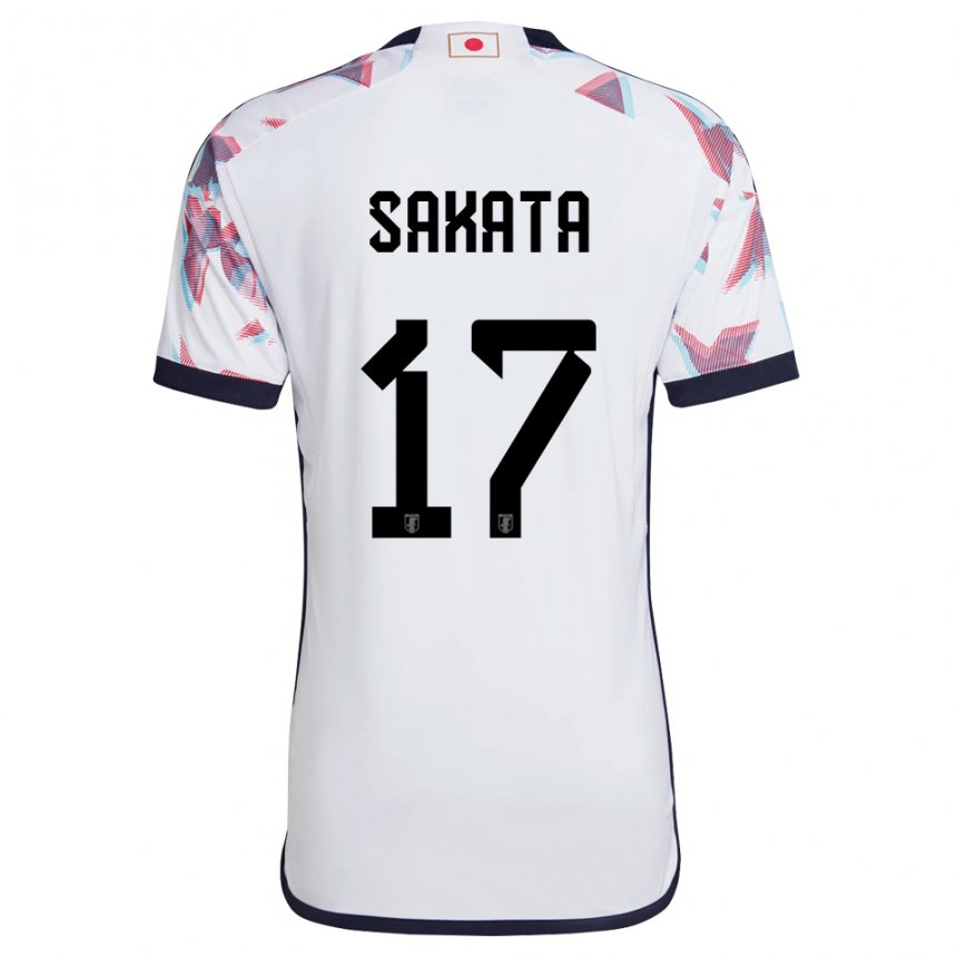 Niño Camiseta Japón Reiya Sakata #17 Blanco 2ª Equipación 22-24 La Camisa Chile