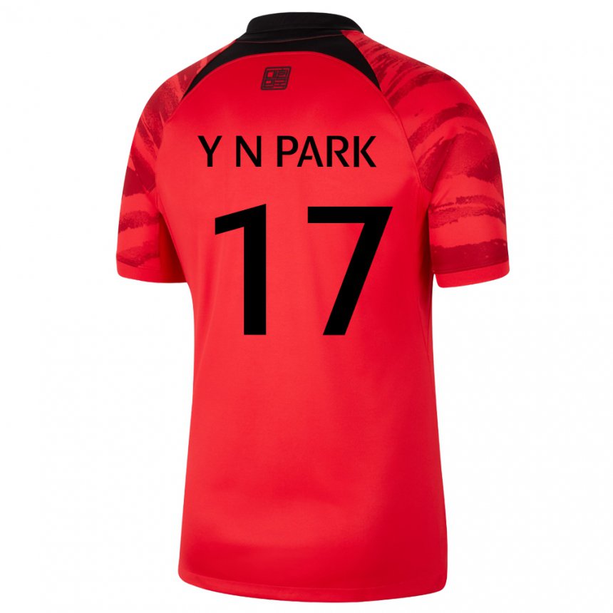 Hombre Camiseta Corea Del Sur Park Ye Na #17 Negro Rojo 1ª Equipación 22-24 La Camisa Chile