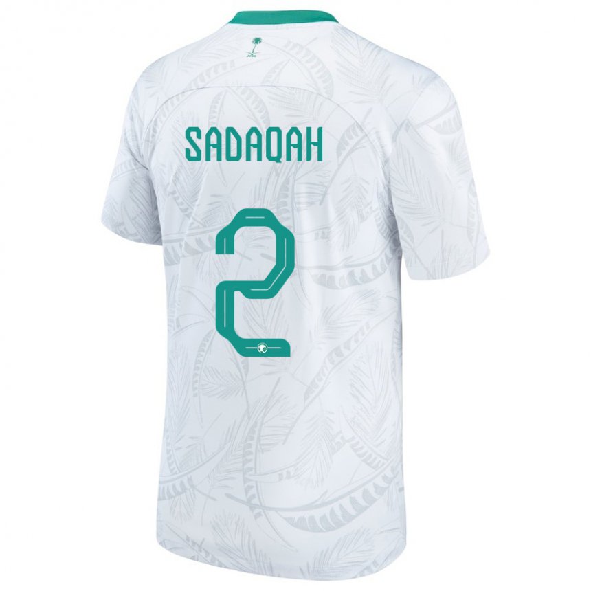 Hombre Camiseta Arabia Saudita Bayan Sadaqah #2 Blanco 1ª Equipación 22-24 La Camisa Chile