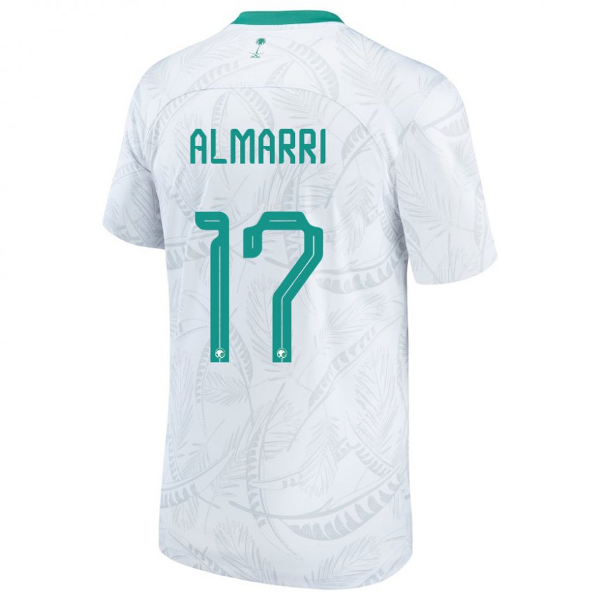 Hombre Camiseta Arabia Saudita Mohammed Almarri #17 Blanco 1ª Equipación 22-24 La Camisa Chile