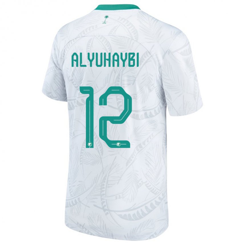 Hombre Camiseta Arabia Saudita Ammar Alyuhaybi #12 Blanco 1ª Equipación 22-24 La Camisa Chile