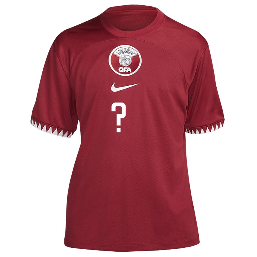 Hombre Camiseta Catar Nasser Al Yazidi #0 Granate 1ª Equipación 22-24 La Camisa Chile