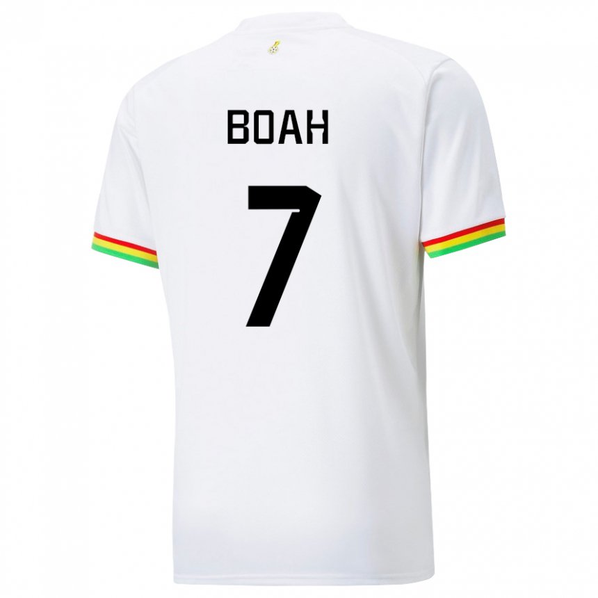 Hombre Camiseta Ghana Collins Boah #7 Blanco 1ª Equipación 22-24 La Camisa Chile