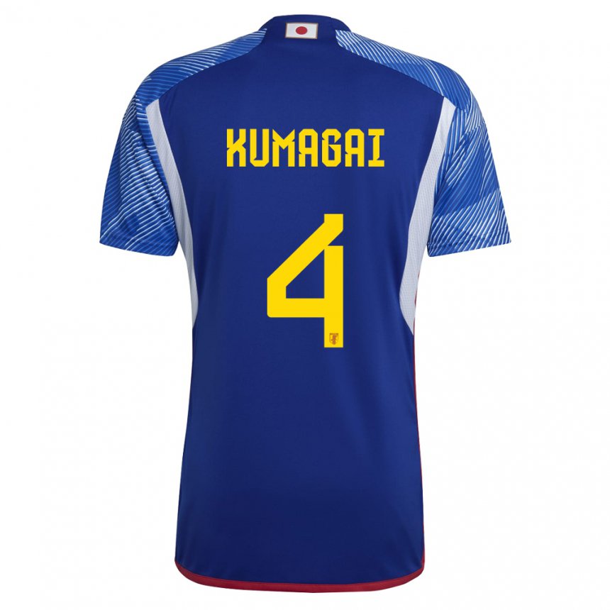 Hombre Camiseta Japón Saki Kumagai #4 Azul Real 1ª Equipación 22-24 La Camisa Chile