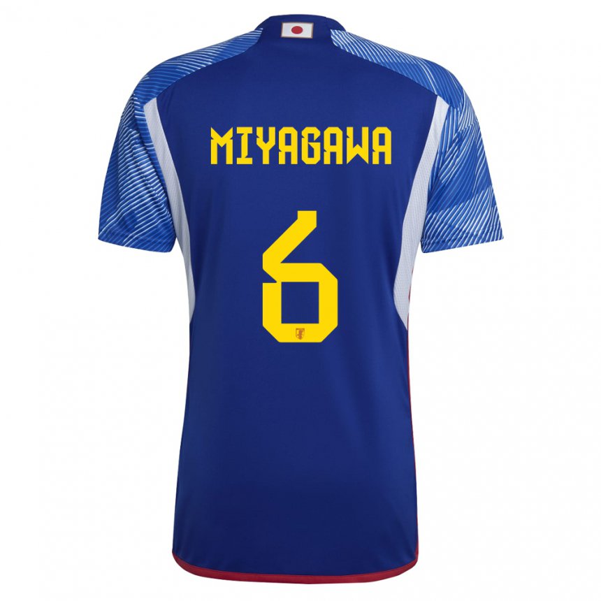 Hombre Camiseta Japón Asato Miyagawa #6 Azul Real 1ª Equipación 22-24 La Camisa Chile