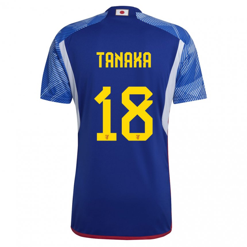Hombre Camiseta Japón Momoko Tanaka #18 Azul Real 1ª Equipación 22-24 La Camisa Chile