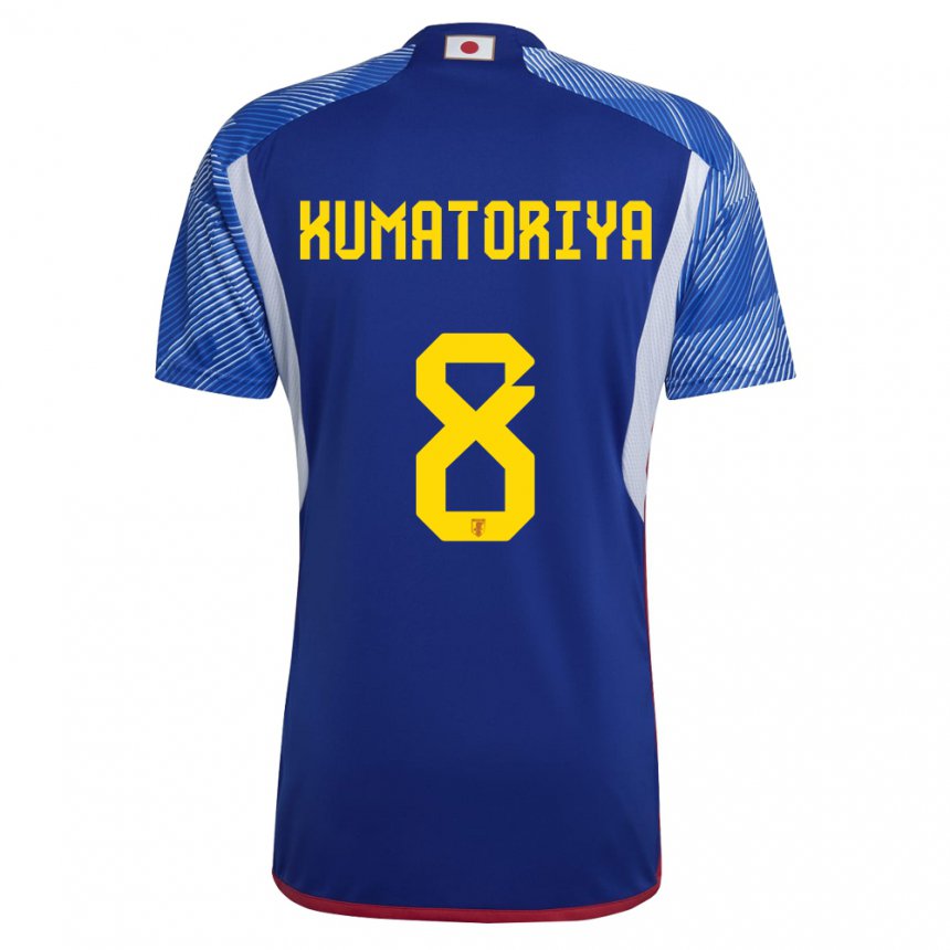 Hombre Camiseta Japón Issei Kumatoriya #8 Azul Real 1ª Equipación 22-24 La Camisa Chile