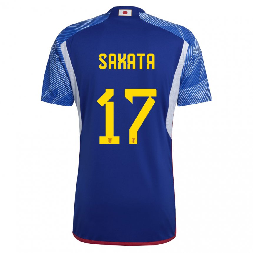 Hombre Camiseta Japón Reiya Sakata #17 Azul Real 1ª Equipación 22-24 La Camisa Chile