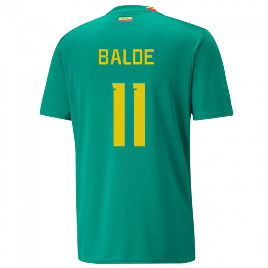 Hombre Camiseta Senegal Haby Balde #11 Verde 2ª Equipación 22-24 La Camisa Chile