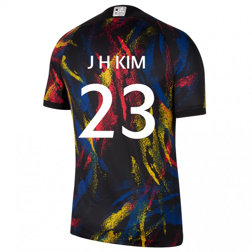 Hombre Camiseta Corea Del Sur Kim Jung Hoon #23 Multicolor 2ª Equipación 22-24 La Camisa Chile