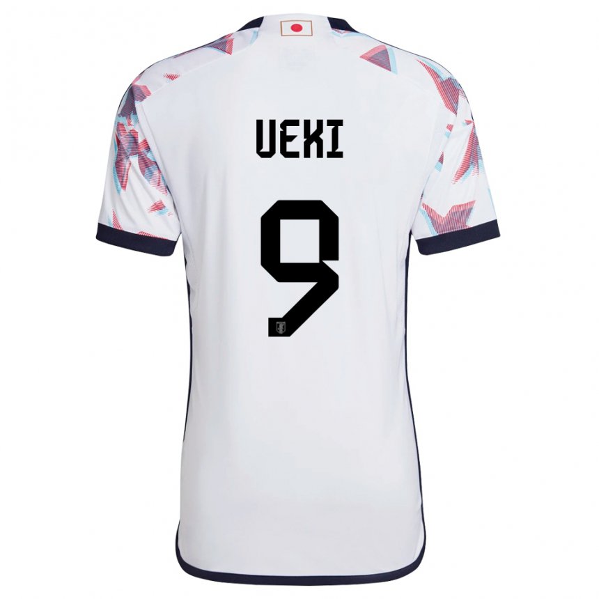 Hombre Camiseta Japón Riko Ueki #9 Blanco 2ª Equipación 22-24 La Camisa Chile