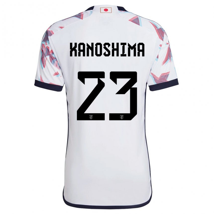 Hombre Camiseta Japón Yu Kanoshima #23 Blanco 2ª Equipación 22-24 La Camisa Chile