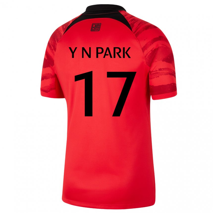 Mujer Camiseta Corea Del Sur Park Ye Na #17 Negro Rojo 1ª Equipación 22-24 La Camisa Chile