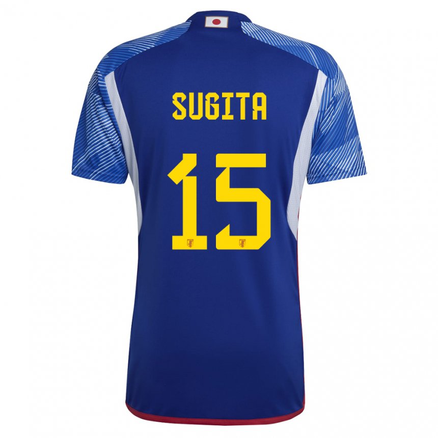 Mujer Camiseta Japón Hina Sugita #15 Azul Real 1ª Equipación 22-24 La Camisa Chile