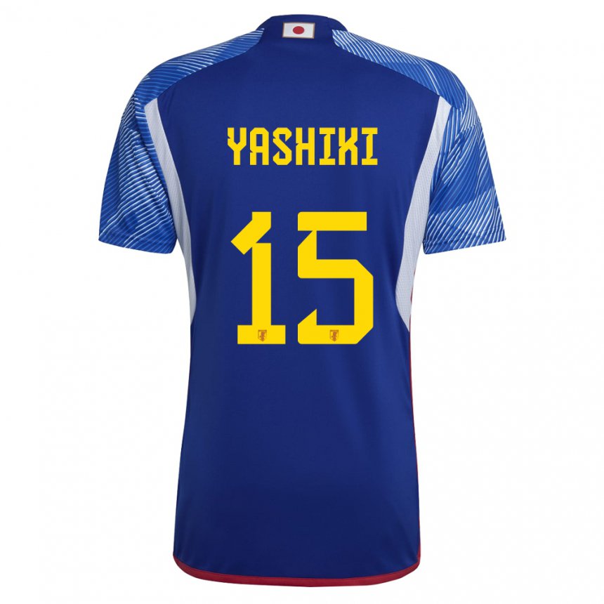 Mujer Camiseta Japón Yusei Yashiki #15 Azul Real 1ª Equipación 22-24 La Camisa Chile