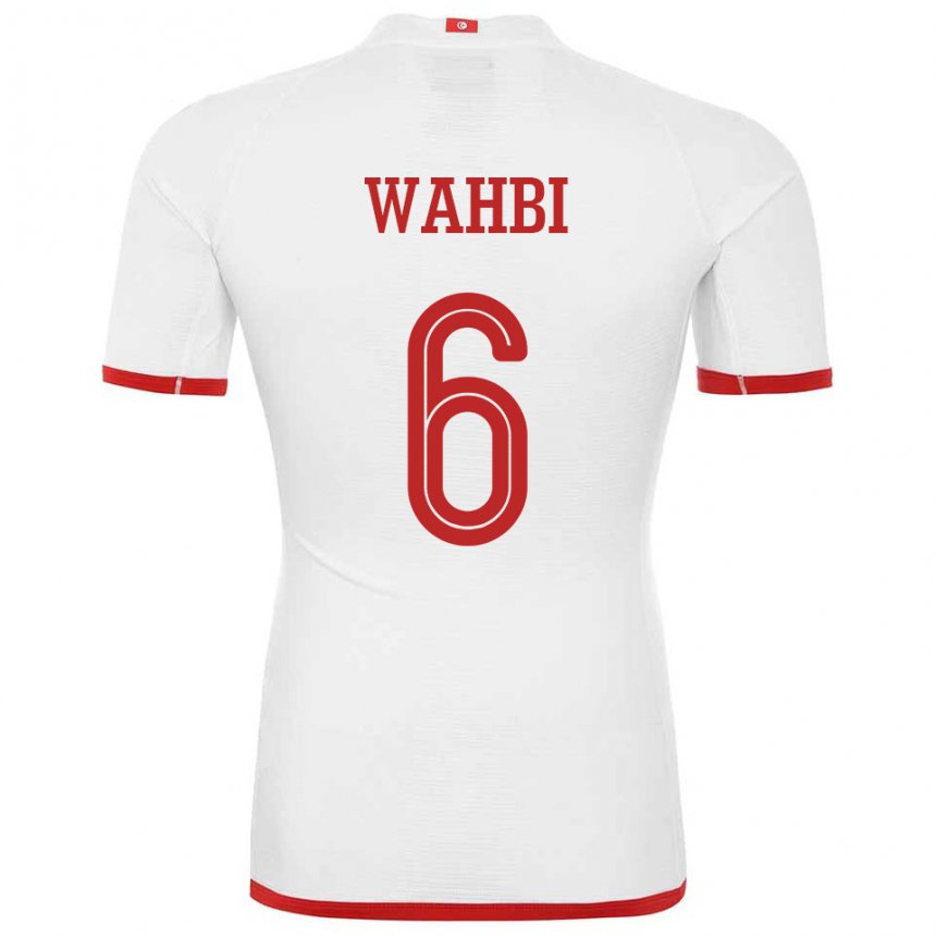 Mujer Camiseta Túnez Gaith Wahbi #6 Blanco 2ª Equipación 22-24 La Camisa Chile