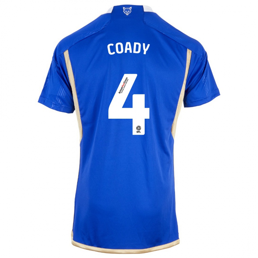 Niño Camiseta Conor Coady #4 Azul 1ª Equipación 2023/24 La Camisa Chile