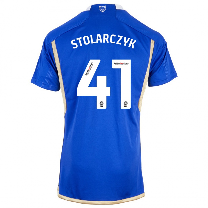 Niño Camiseta Jakub Stolarczyk #41 Azul 1ª Equipación 2023/24 La Camisa Chile