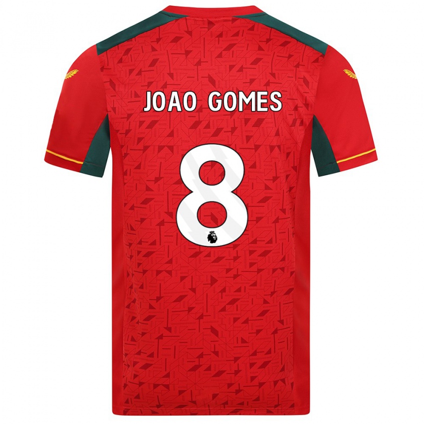 Niño Camiseta Joao Gomes #8 Rojo 2ª Equipación 2023/24 La Camisa Chile
