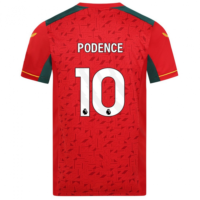 Niño Camiseta Daniel Podence #10 Rojo 2ª Equipación 2023/24 La Camisa Chile