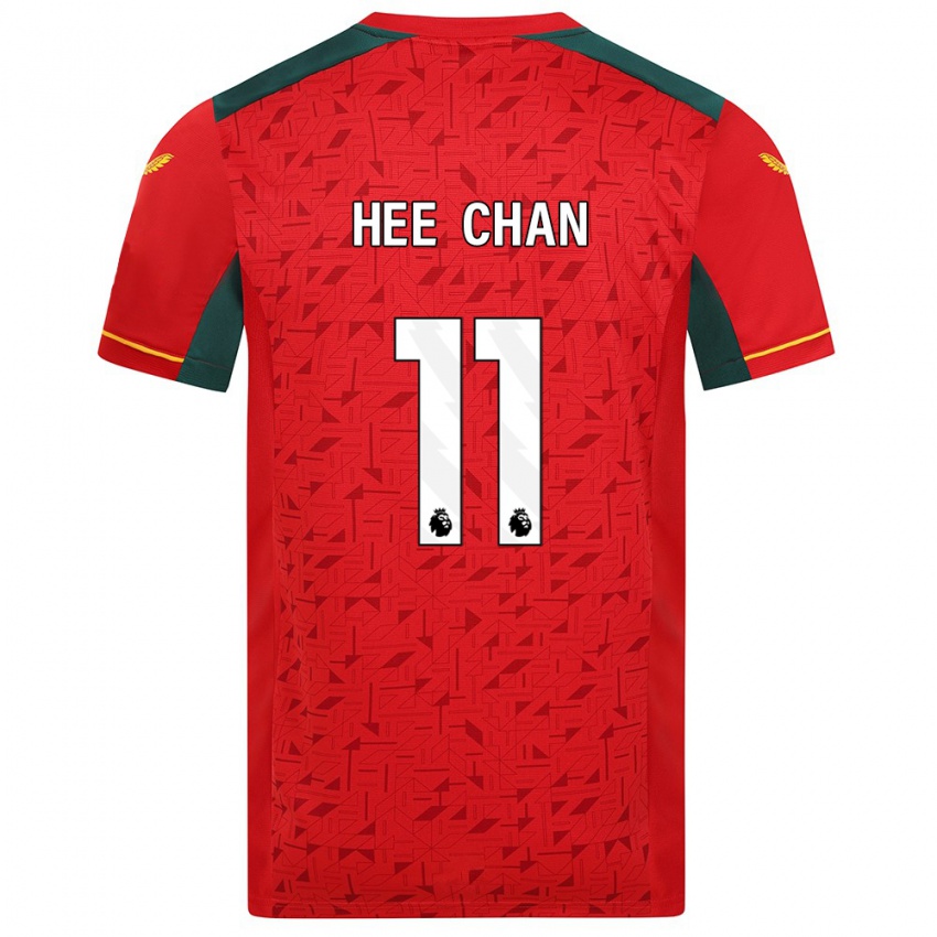 Niño Camiseta Hee-Chan Hwang #11 Rojo 2ª Equipación 2023/24 La Camisa Chile