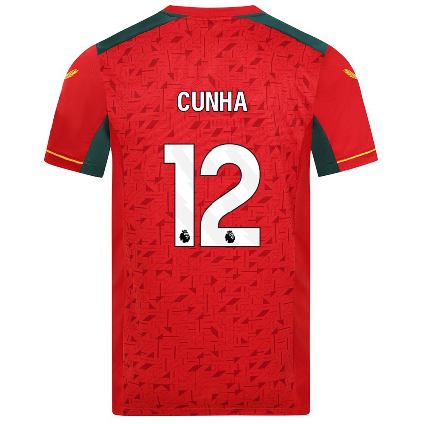 Niño Camiseta Matheus Cunha #12 Rojo 2ª Equipación 2023/24 La Camisa Chile