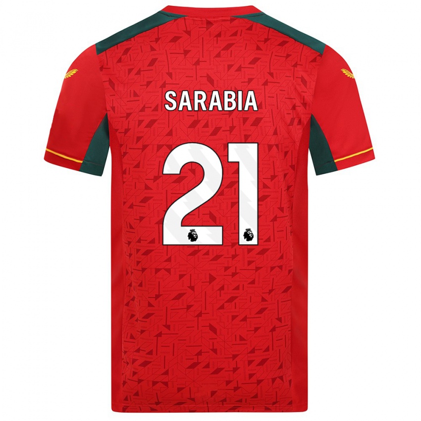 Niño Camiseta Pablo Sarabia #21 Rojo 2ª Equipación 2023/24 La Camisa Chile