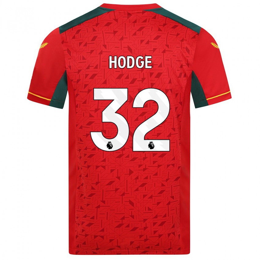 Niño Camiseta Joe Hodge #32 Rojo 2ª Equipación 2023/24 La Camisa Chile